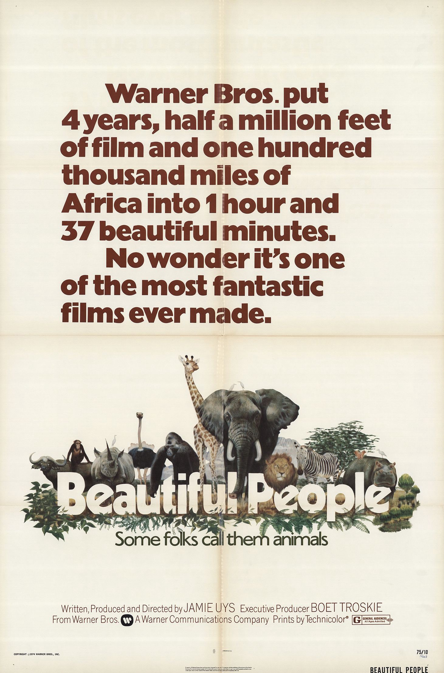 Thế Giới Loài Vật Sống Động | Animals Are Beautiful People (1974)
